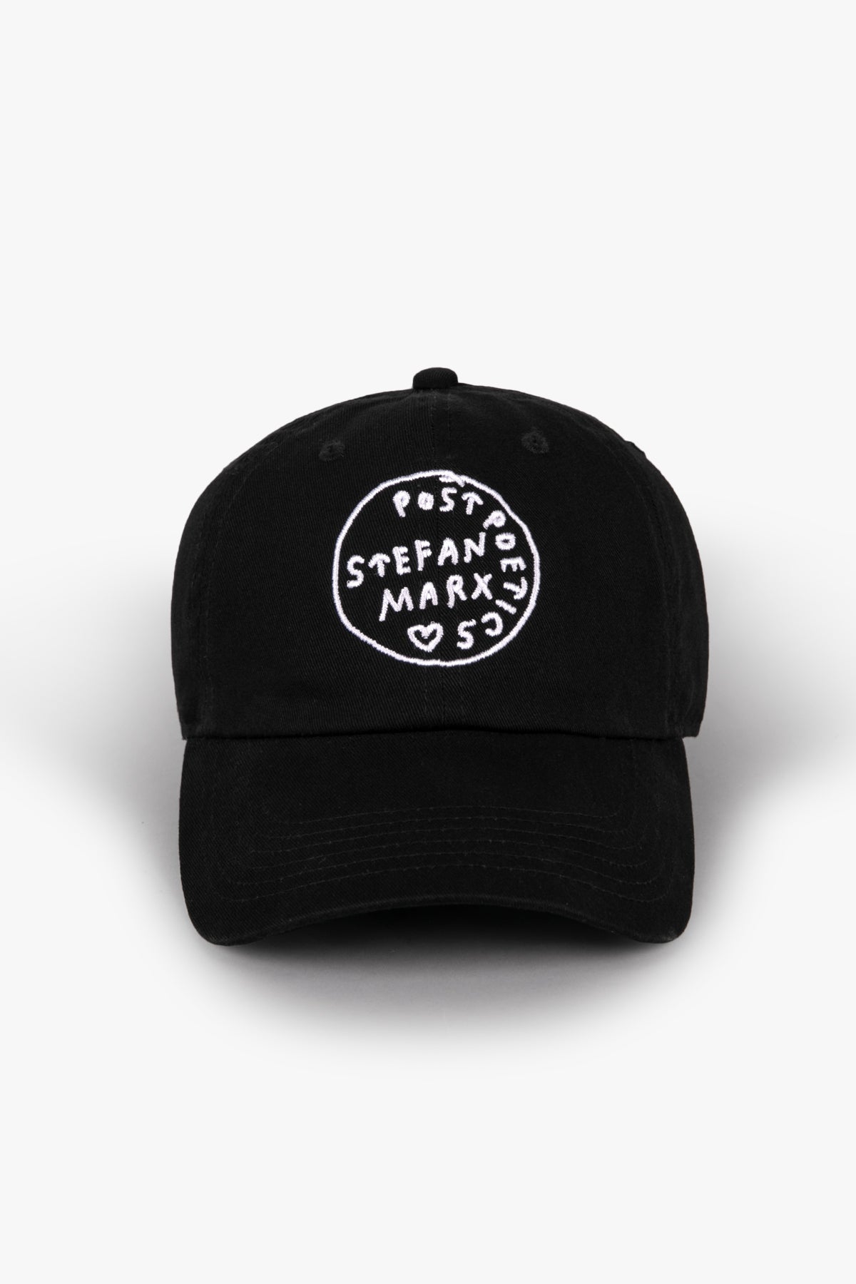 PP 6 Panel Cap — Black