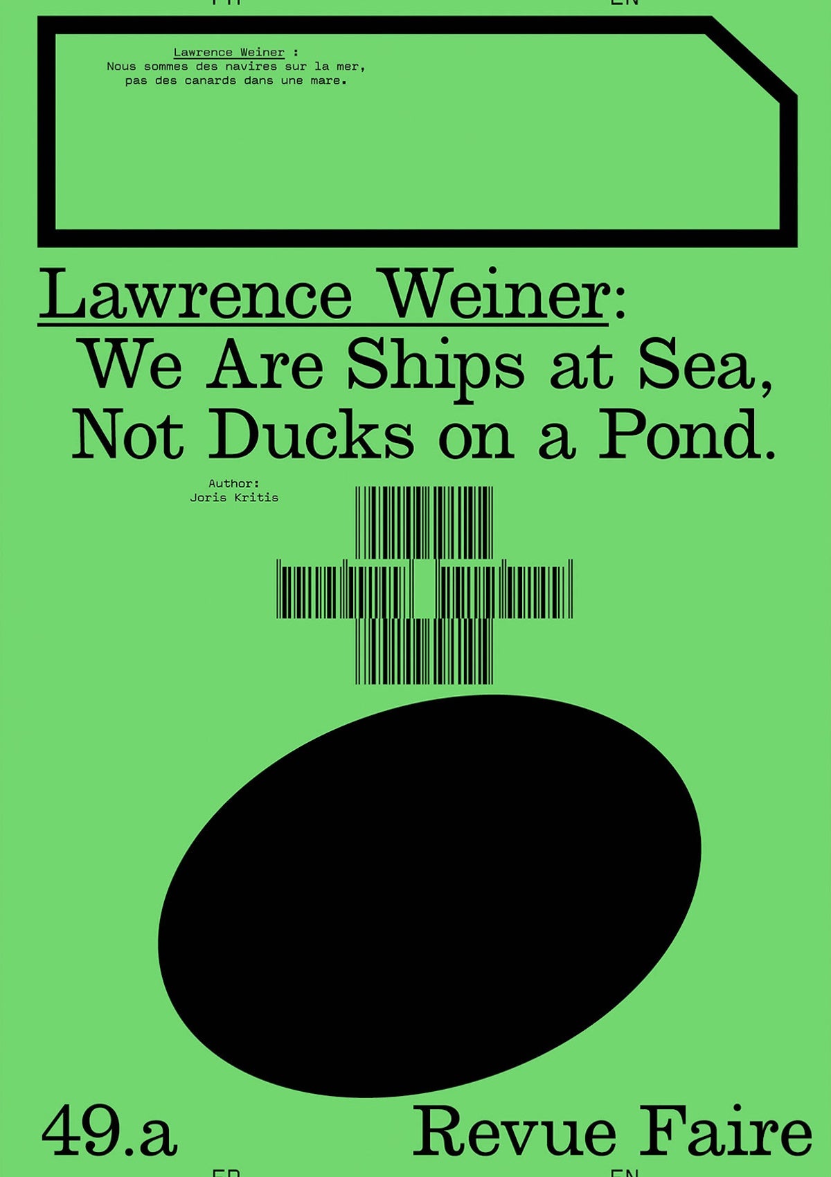 Faire: Lawrence Weiner #49