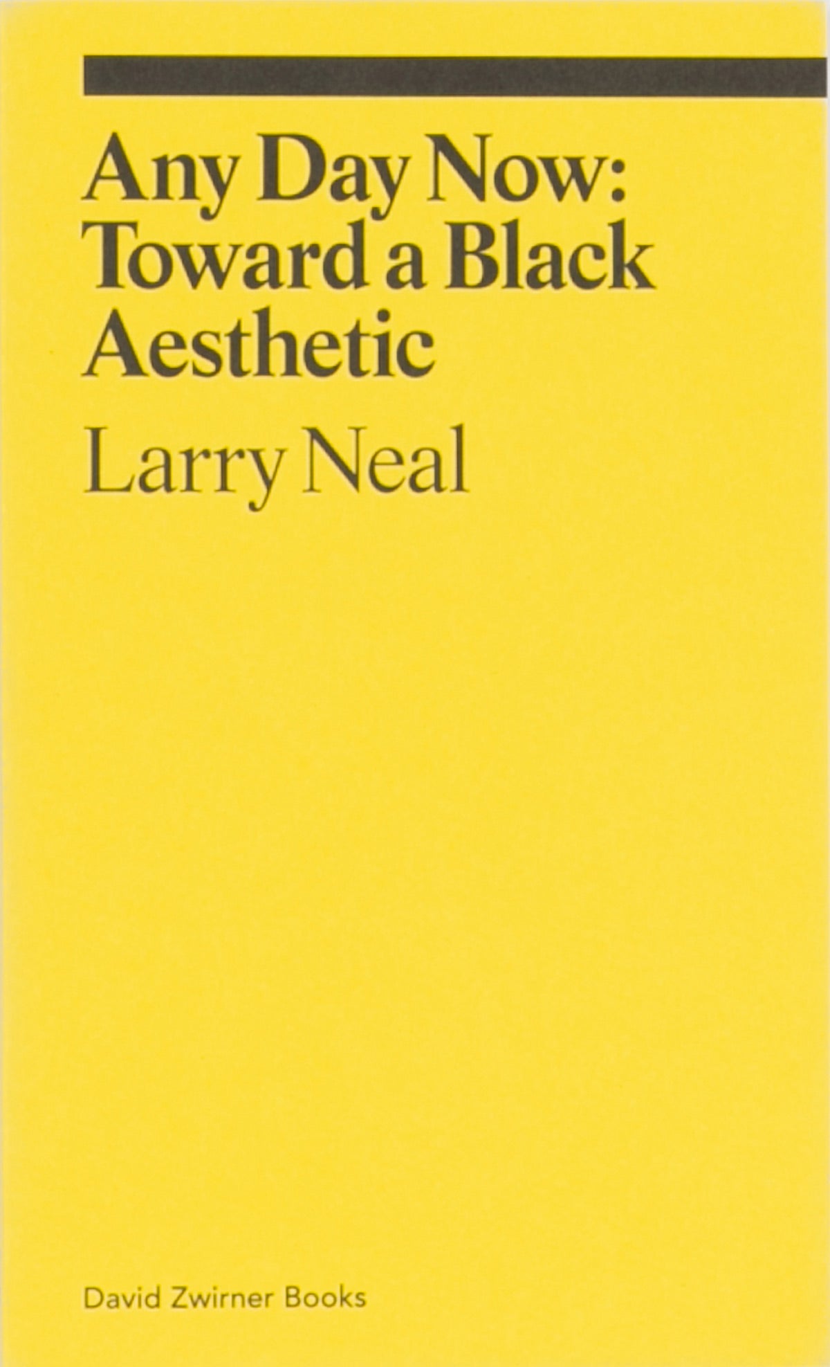 Any Day Now: Toward a Black Aesthetic