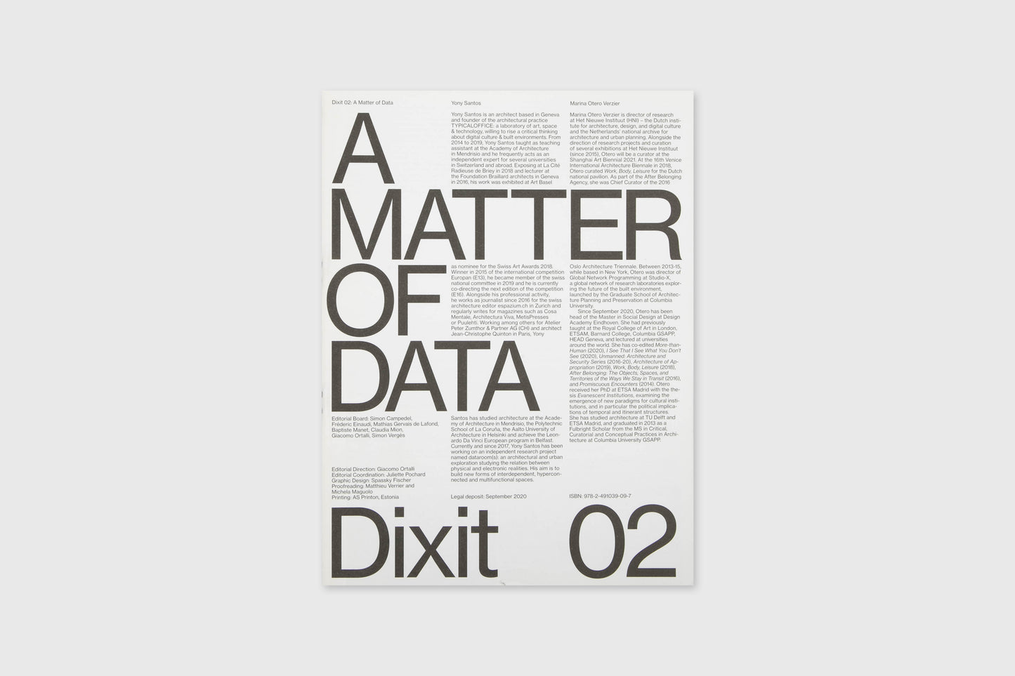 Dixit 02: A Matter Of Data