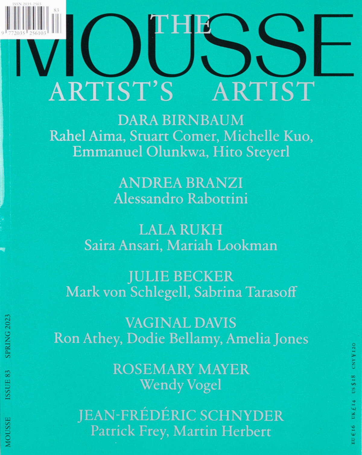Mousse Magazine N. 83 - Spring 2023