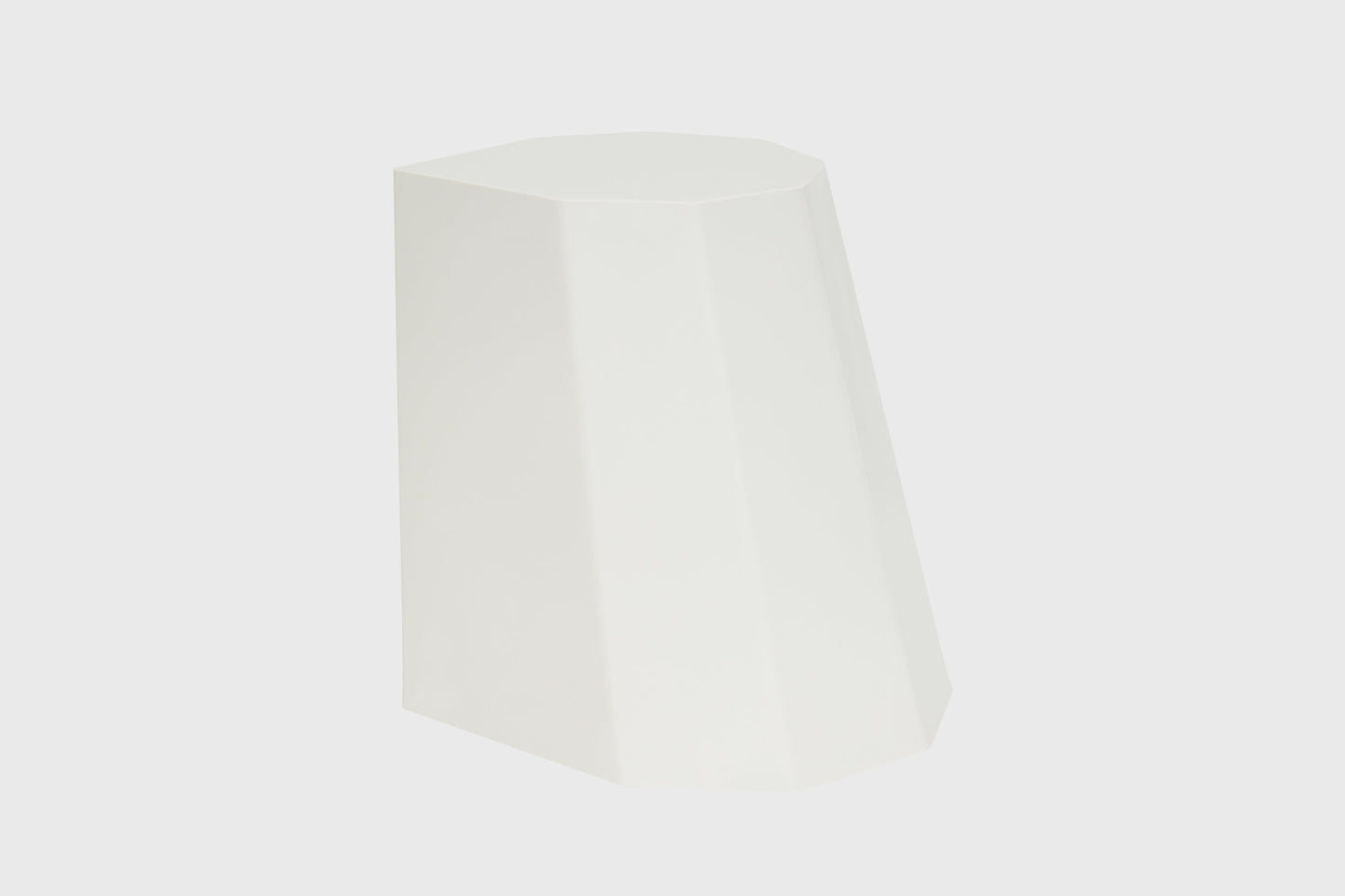 Refurbished Arnold Circus Stool — White Ivory