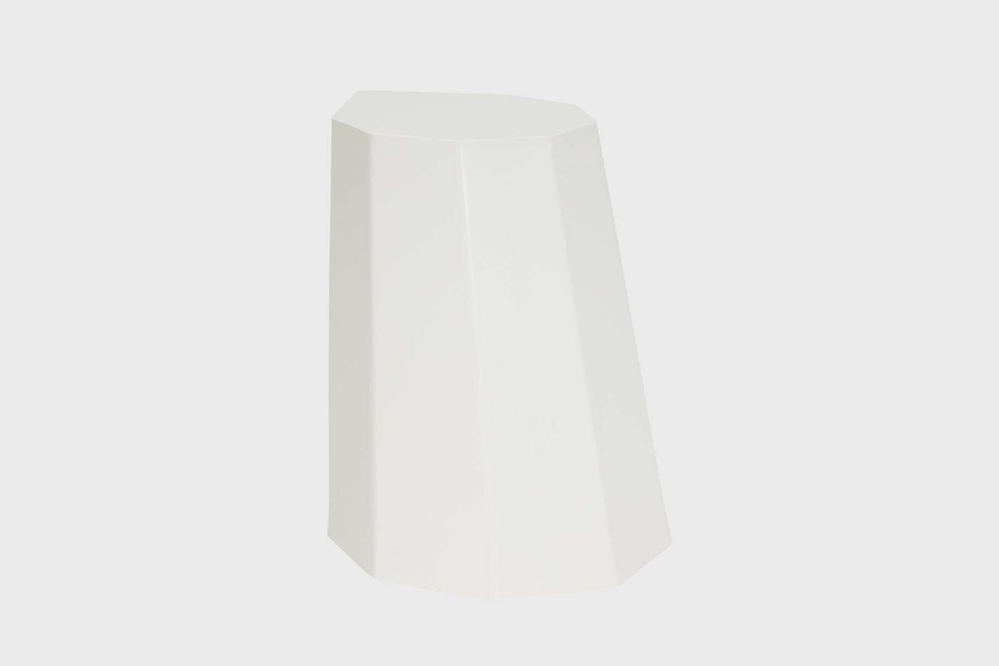 Refurbished Arnold Circus Stool — White Ivory