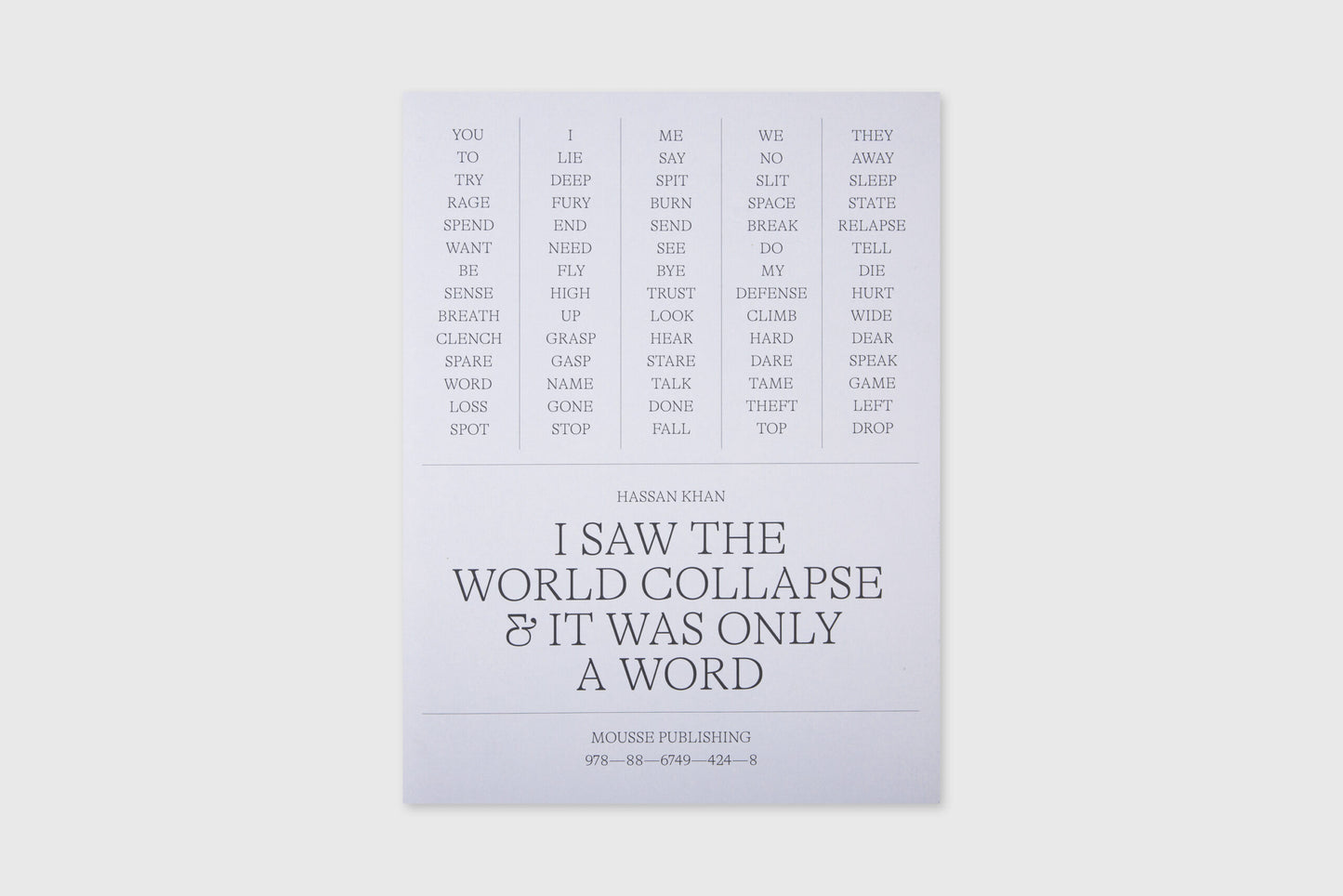 I Saw The World Collapse And It Was Only A Word