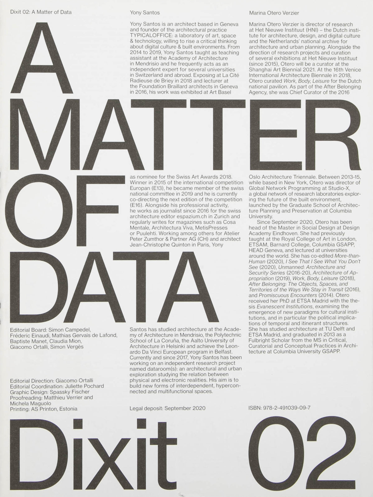 Dixit 02: A Matter Of Data