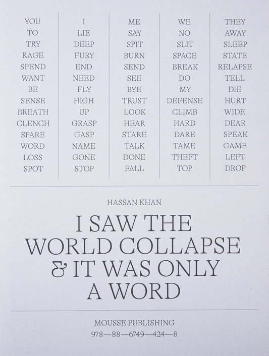 I Saw The World Collapse And It Was Only A Word